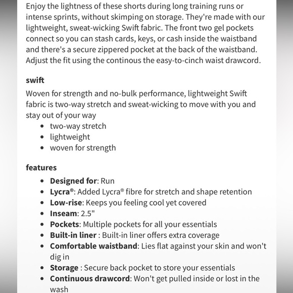 Lululemon Black Speed Up Short 2.5” Running - Picture 5 of 12